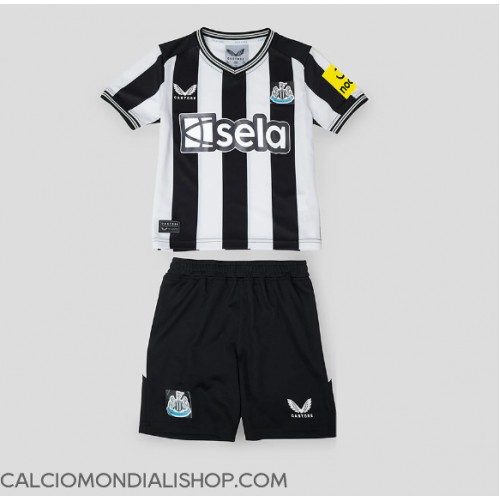 Maglie da calcio Newcastle United Prima Maglia Bambino 2023-24 Manica Corta (+ Pantaloni corti)